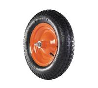 ROUE PNEUMATIQUE 350X80 AVEC ROULEMENT POUR AXE DE BROUETTE 116 (29224)