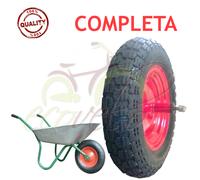 Roue Pneumatique Brouette 3.50 - 8 Rechange Essieu Long 155mm Modèl Vespa Gomme