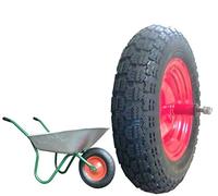 Roue pneumatique complète 3,50 - 8 (4 pr) compatible avec Vespa essieu long 155 mm de rechange Brouette modèle Vespa essieu long 155 mm caoutchouc UI308