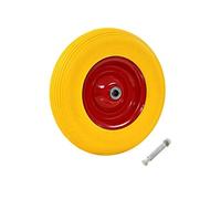 Roue pour brouette avec axe PU solide 4.00 8 390 mm G