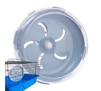 Roue pour Hamster 17,5 cm | Roues silencieuses pour Exercices de Hamster, Accessoires pour Cages, Design Transparent sans Qui prévient Les blessures, Bande de roulement int