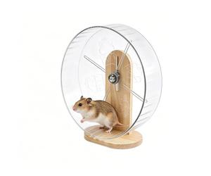 Roue pour Hamster De Petite Taille - Silencieux en Acrylique,Roues De Course pour Gerbilles Lapins Et Autres Animaux - pour Maison Habitat Enclos Intérieur Chambre Animaux de Compagnie Nain Syr