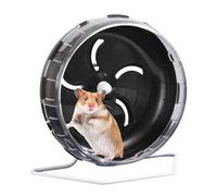 Roue pour hamster, fitness, avec pied réglable, accessoire de cage, jouet portable pour petits animaux