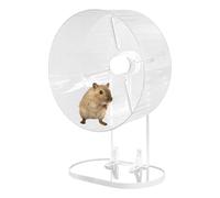 Roue pour hamster, roue calme, roue d'exercice pour animaux de compagnie, en acrylique, accessoire pour hamster syrien
