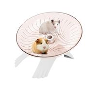 Roue pour Hamster - Roue De Course Silencieuse,Accessoires pour Cages Design Transparent Soucoupe Volante pour Petits Animaux Gerboises Hérisson Bernard-l'hermite et d'autres