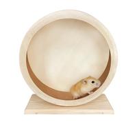 Roue pour Hamster Silencieuse | Roue en Bois Silencieux pour Rongeur | Spinner en Bois Jouets Petits Animaux Accessoires Exercice pour Souris Chinchilla Gerbille Hérisson