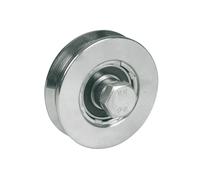 Roue pour Portail Coulissant - 2 Roulements à Billes - Gorge V - IBFM - 362100