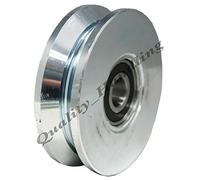 Roue pour portails Ibfm 2 roulements à billes gorge V art. 362 Ø 100 mm