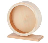 Kerbl Roue à hamster 81787 en bois – surface de roulement fermée en liège – Ø 22 cm