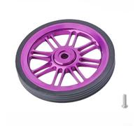 Roue poussoir en alliage d'aluminium CNC 85 mm pour vélo pliable Brompton avec anneau en caoutchouc résistant à l'étirement et aux déchirures pour une sécurité accrue (1)