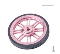 Roue poussoir en alliage d'aluminium CNC 85 mm pour vélos Brompton Traitement du visage anodisé, durabilité améliorée, finition résistante à la décoloration (rose)