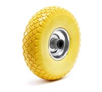 Roue PU 3.00-4 260mm en caoutchouc plein increvable avec jante en métal