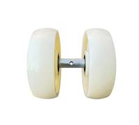 Roue Rechange avec Goupille, size to 1 | Robuste, Double roue avec Axe, Soli, Roulette, pour Atelier