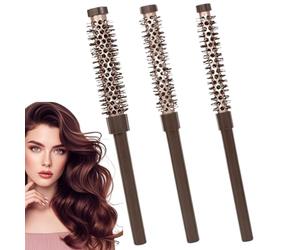 Roue ronde Roller, brosse ronde pour cheveux | Ensemble de pinceaux de coiffage de peigne rond | Peigne de curling professionnel pour hommes, style, levage, fronceur