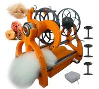 Roue rotative électrique intelligente pour pelage d'animaux de compagnie, machine tournante de 120 g avec interrupteur à pied et 3 bobines, carte de tambour 12 V avant/arrière vitesse réglable