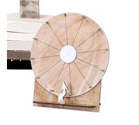 Roue rotative en bois de 28 cm pour fête foraine - Accessoire de soirée de jeu pour adultes et adolescents - Organisateur de fête, salle de classe, récompenses, fêtes de vacances, fêtes de famille