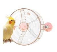 Roue rotative pour oiseaux pour perroquets : jouet d'entraînement rotatif, recherche de nourriture créative, roue d'exercice fiable | pour perroquets de petite et moyenne taille, perruches, cacatu