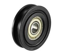 Roue Roulement SOURCING MAP 1Pcs 8x40x10mm 3,4mm Profondeur en Métal en U Roulement de Guidage à Rainure pour Porte Fenêtre