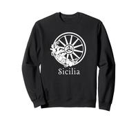Roue Sicilia et Trinacria Sicilienne, fierté Italienne de la Sicile Sweatshirt
