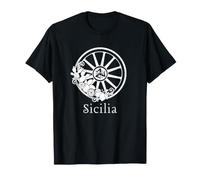 Roue Sicilia et Trinacria Sicilienne, fierté Italienne de la Sicile T-Shirt