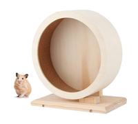 Roue silencieuse en Bois pour Hamster, Accessoires de Roue d'exercice pour Petits Animaux, Jouets pour prévenir la dépression pour Hamsters, gerbilles et Autres Petits Animaux (S (31 cm/12,2 Pouces,