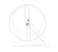Roue Silencieuse pour Hamster en Fer Blanc 21cm, Exercice | Surface Texturée, Roulements à Billes, Entretien Facile, pour Rats et Petits Habitats, Usage Quotidien