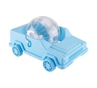 Roue silencieuse pour hamster - Jouet d'exercice en forme de voiture pour petits animaux de compagnie - Roue d'entraînement silencieuse pour cage à chinchilla, hamster nain et jeu de soulagement du