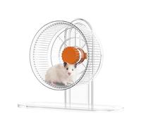 Roue silencieuse pour hamster | Roue de course transparente pour hamster | Roues d'exercice pour hamster | Roue de course pour hérissons, guinéens et petits animaux d'exercice