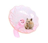 Roue silencieuse pour hamster - Soucoupe volante pour hamster - Accessoire de cage à souris - Robuste et transparente - Enrichissement pour animaux de compagnie pour jouer au furet et chinchilla