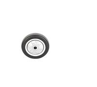 Roue simple en polyuréthane PU, silencieuse et résistante à l'usure, noire à l'huile, sans vis ni écrous, 2 pièces/lot, 3 pouces