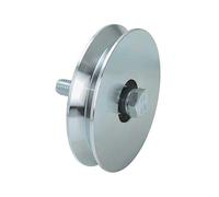 Roue simple gorge V - Haute charge - 140 mm