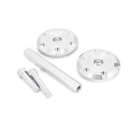 Roue Slider Axe Compatible Avec Pour RNINET Racing Scramble Cadre De Moto Curseurs Anti-chute Pour Essieu Avant Et Arrière Moto Dispositifs De Protection Anti-collision(Silver)