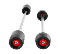 Roue Slider Axe Compatible Avec Pour ZX-6R Ninja636 2009-2021 Pour Z2900 2017-2022 Curseurs D'essieu Fourche Roue Avant Arrière Moto(Red)