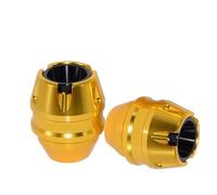 Roue Slider Axe Compatible Avec Yamaha Pour PCX150 125 Pour XMAX250 300 Motos Fourche Avant Roue Crash Protecteur Tuyau D'échappement Cadre Curseur Anti-collision(Gold)