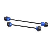 Roue Slider Axe Compatible Avec Yamaha Pour YZF-R7 2021-2025 Protecteur Roue Fourche D'essieu Curseur Anti-chute Dispositif Protection Moto Support Avant Arrière(Blue)