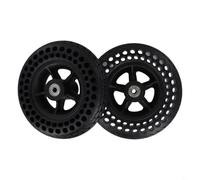 Roue solide de 7" pour fauteuil roulant, design élastique et résistant aux déchirures pour une conduite confortable