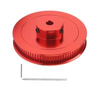 Roue synchrone 80T 5mm , poulie de courroie de distribution en acier allié pour imprimante 3D, tour CNC (Rouge)