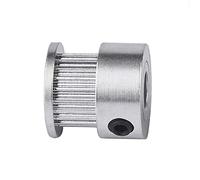 roue synchrone, GT2, 20 dents, type K, alésage 4/5/6/6,35/8 mm, 2GT aluminium for courroie ouverte GT2-6/10(For Belt Width 10mm,Bore 6.35mm)