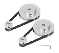 Roue Synchrone GT2, Roue Synchrone 2PCS, Poulie de Distribution en Alliage D'aluminium, Roue Synchrone 20 60 Dents, Accessoires D'imprimante 3D (8mm /, Outils (Alésage de 5 mm / 0,2 pouces)