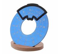 Roue Théorique de Guitare Cycle des Portable Base et Guide D'instruction | Accessoire Élégant en Métal, Bois et Tissu, pour Guitaristes Amateurs, Pratique en Atelier et Répétitions