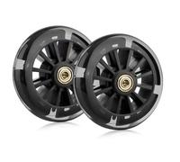 Roue Trotinette Freestyle, 2 Pièces Lumineuses Roue Trottinette mit Clignotant LED, 120mm Pneu Scooter mit Roulements ABEC-7, Replacement Wheels Pour La Plupart de Scooters(Noir)