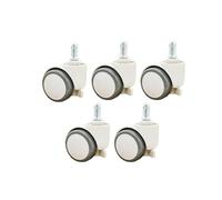 Roue universelle par gravité M11, frein automatique autobloquant, accessoires d'ordinateur, 5 pièces/lot(Gray White)