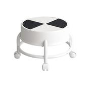 Roue Universelle Petite Tabouret 360 Enfants rotatifs Poulle Poulle selles Basses Basses Basse Hauteur Basse Hauteur avec Roues pour la Place pour la Maison (Noir)