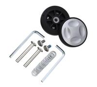 Roue Valise Universelle 2 pièces remplacer les roues avec vis for voyage bagages valise essieux Kit de réparation roulette silencieuse bricolage(52 x 12mm)