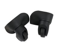 Roue Valise Universelle Lot de 3 paires roulettes rechange for valises, pivotantes silencieuses en caoutchouc A08, accessoires chariots(Black Small)