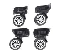 Roue Valise Universelle,Roue de Valise Universelle 4 pièces valise bagages universel 360 degrés roues pivotantes chariot roue outils