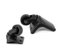 Roue Valise Universelle,Roue de Valise Universelle Roues à bagages de remplacement à Rotation 360, 4 pièces, roulement de charge, rouleau à Double rangée, roue muette Durable for boîte à bagages, noir