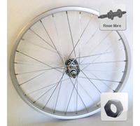 Roue vélo 500 A arrière à roue libre ( Argenté / 500mm (440-21mm) | Filetage roue libre )