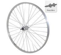 Roue vélo arrière city 650B Monovitesse ( Argent / 650mm (584-19mm) )