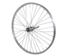 Roue vélo city arrière moyeu acier retropedalage aluminium Velox torpedo 1V. 26" Argenté